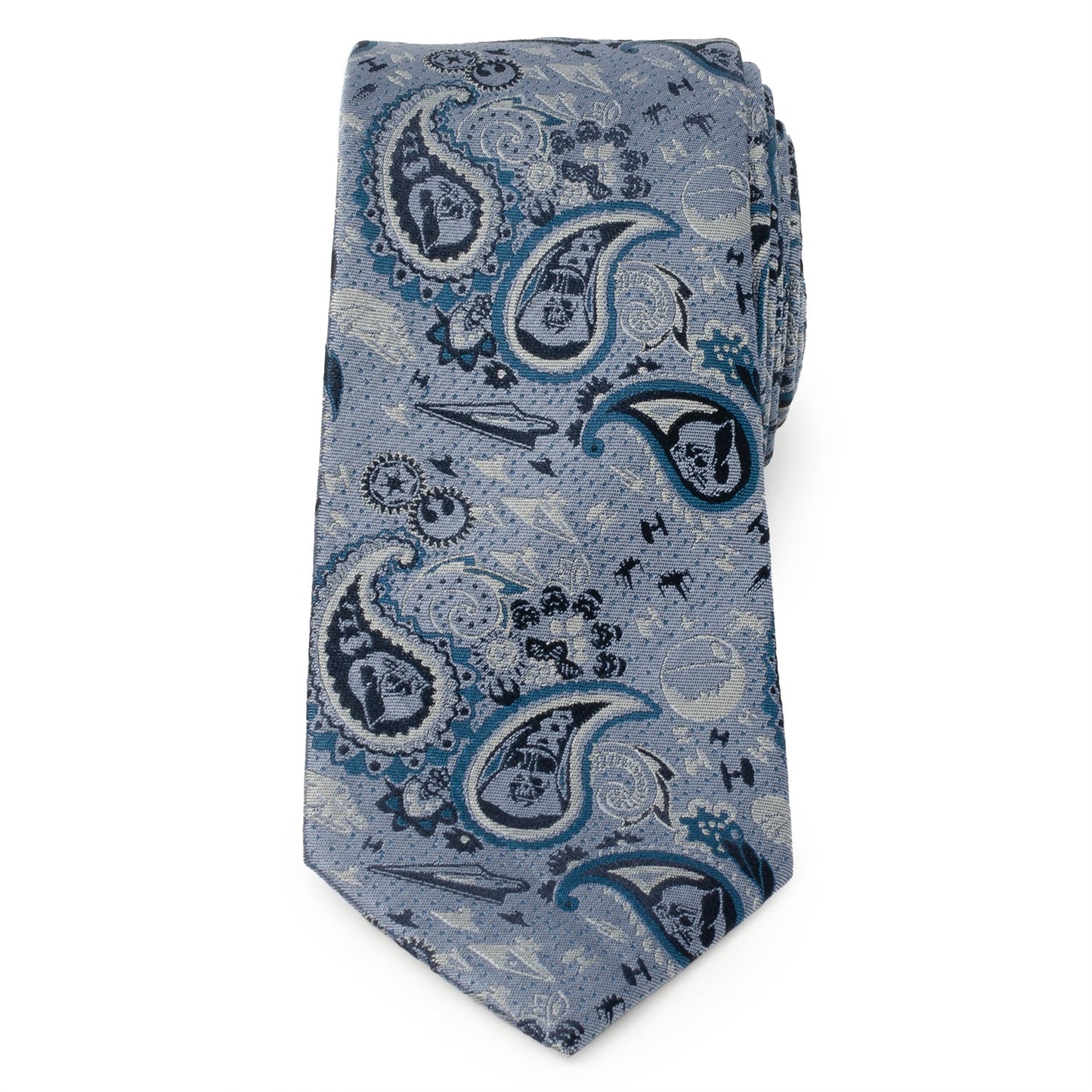 Star Wars Darth Vader Blue Tonal Paisley Tie