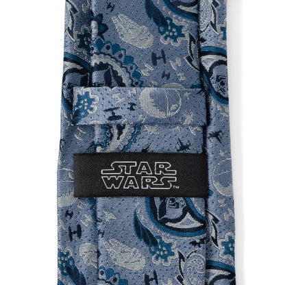 Star Wars Darth Vader Blue Tonal Paisley Tie