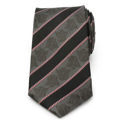 Star Wars Darth Vader Black and Gray Striped Tie