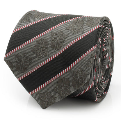 Star Wars Darth Vader Black and Gray Striped Tie