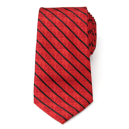 Star Wars Darth Vader Red and Black Striped Tie