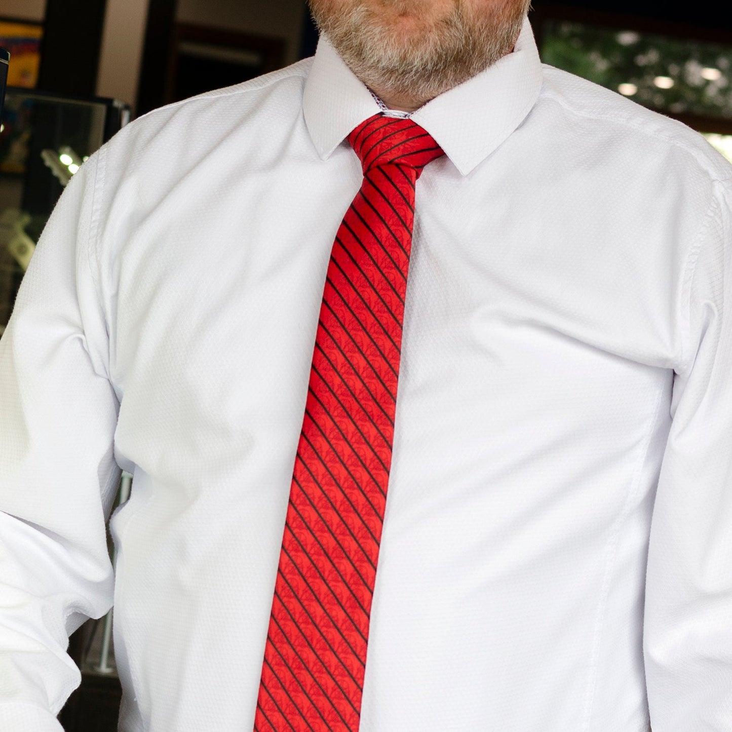 Star Wars Darth Vader Red and Black Striped Tie