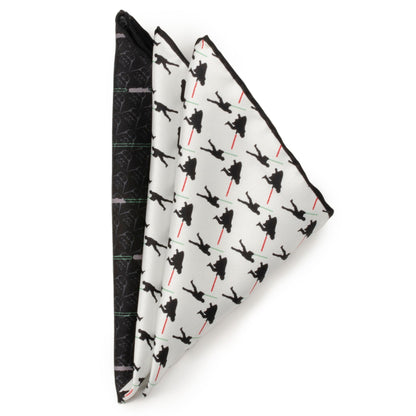 Star Wars Darth Vader and Luke Skywalker LIGHTSABER Battle Pocket Square