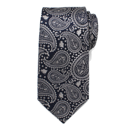 Star Wars Yoda Navy Paisley Tie