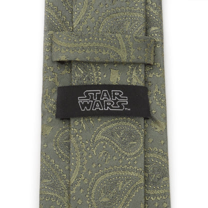 Star Wars Yoda Sage Green Silk Tie