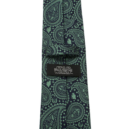 Star Wars Yoda Green and Blue Paisley Tie