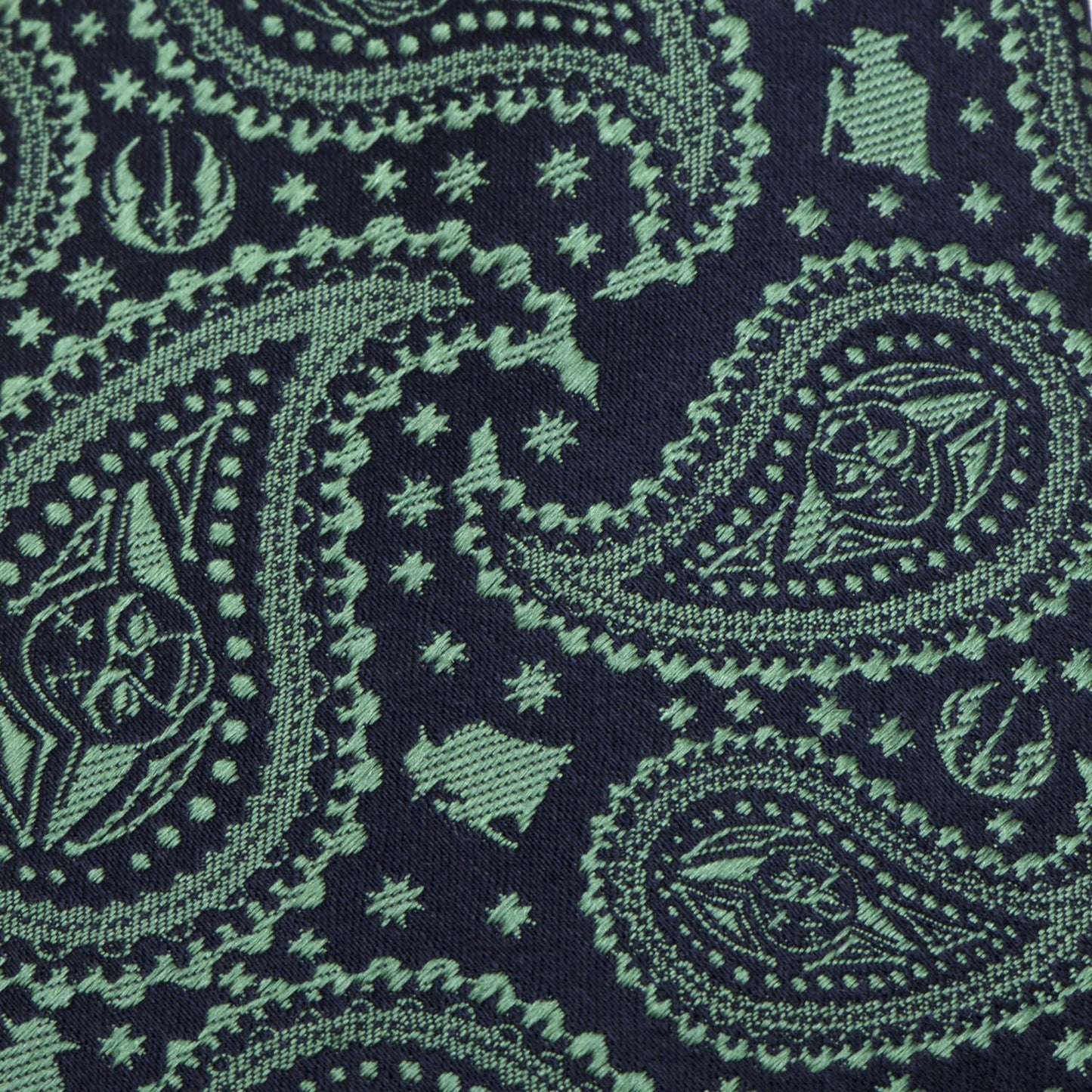 Star Wars Yoda Green and Blue Paisley Tie