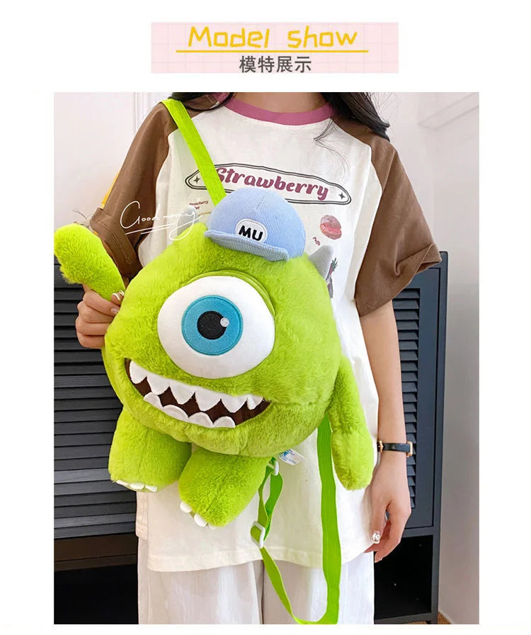 Disney Plush Backpack - Mike Wazowski (Monsters Inc.)