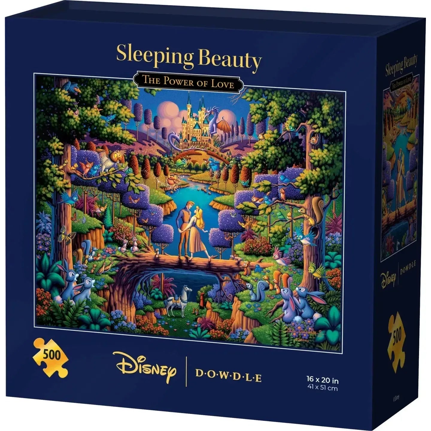 Disney Puzzle - Sleeping Beauty The Power of Love 500 Piece Jigsaw Puzzle Disney x Dowdle