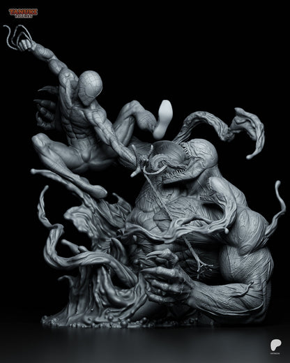 Marvel Comics Statue - Spider-Man x Venom (1:6 Scale & Bust)