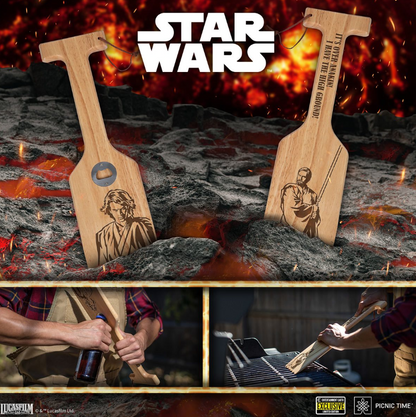 Star Wars Hardwood BBQ Grill Scraper with Bottle Opener