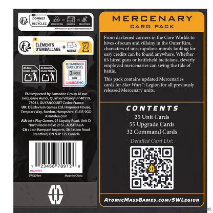 Star Wars Legion: Mercenary Card Pack