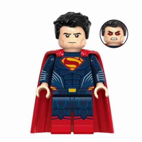 DC Lego Custom Minifigure - Superman (Hard Cape)