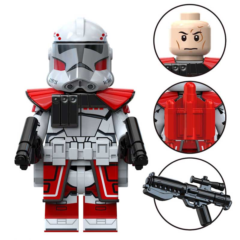 Star Wars Lego Custom Minifigure - ARC Commander Hammer Coruscant Guard