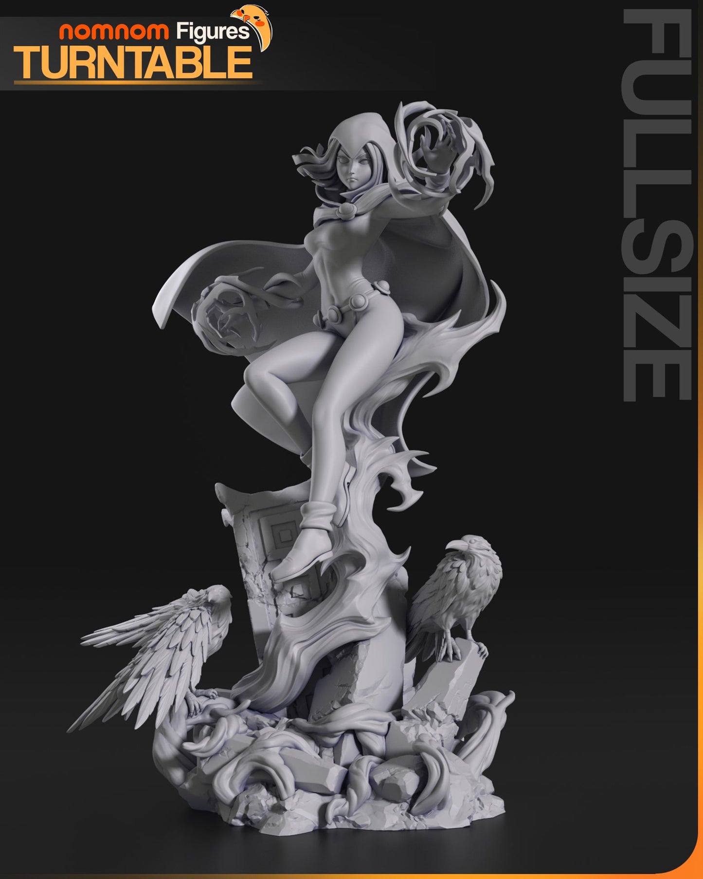 DC Comics Statue - Raven - Teen Titans (1:10, 75mm Scale & Bust)