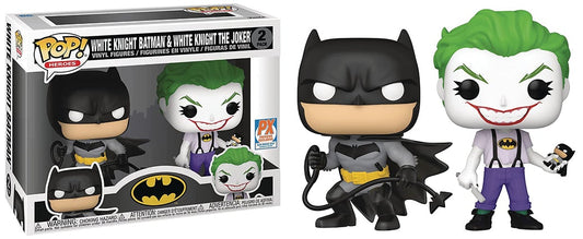DC Funko Pop! Set - White Knight Batman & White Knight The Joker 2-pk