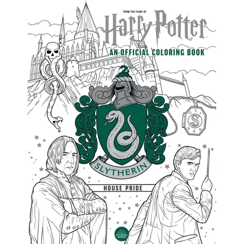 Harry Potter Paperback Book - Slytherin House Pride: The Official Coloring Book