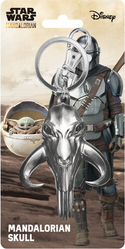 Star Wars Mandalorian Mythosaur Skull Large Pewter Keychain