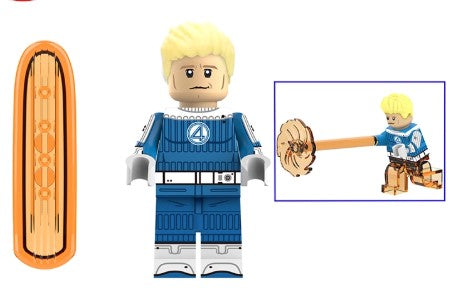 Marvel Lego Custom Minifigure - Fantastic Four Human Torch 7