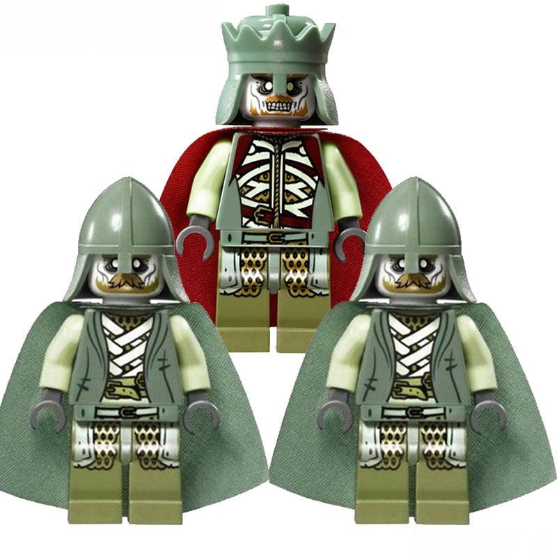 Movies Lego Custom Minifigure Set - Army of the Dead set of 3 Lord of The Rings