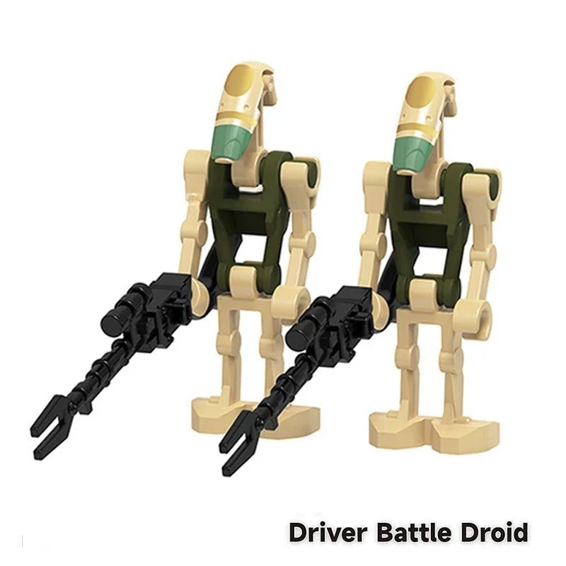 Star Wars Lego Custom Minifigure Set - Battle Droids & IG-88 4 pack