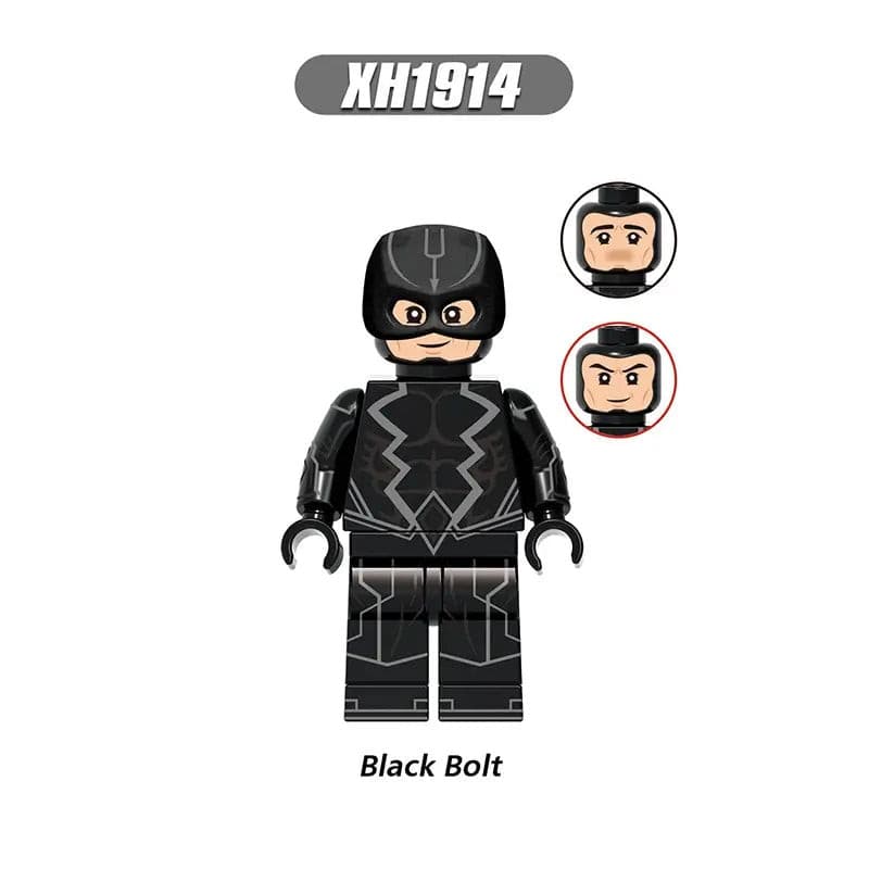 Marvel Lego Custom Minifigure - Black Bolt