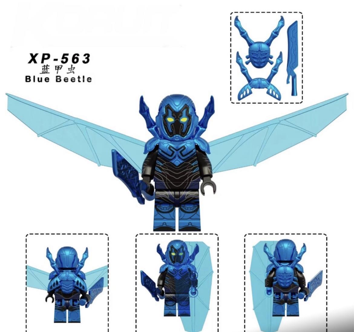 DC Lego Custom Minifigure - Blue Beetle