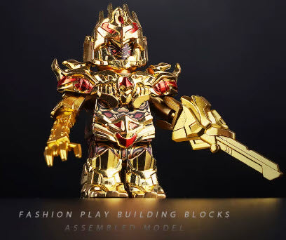 Transformers Lego Custom Minifigure - Gold Megatron