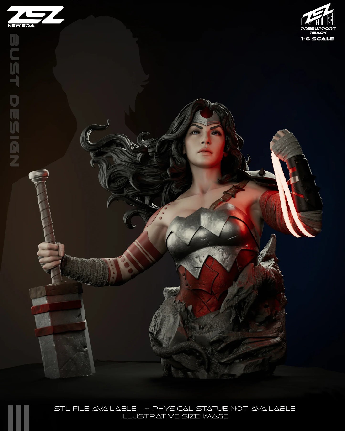 DC Comics Statue - Absolute Wonder Woman (1:6 Scale & Bust)