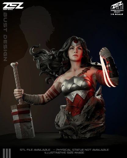 DC Comics Statue - Absolute Wonder Woman (1:6 Scale & Bust)
