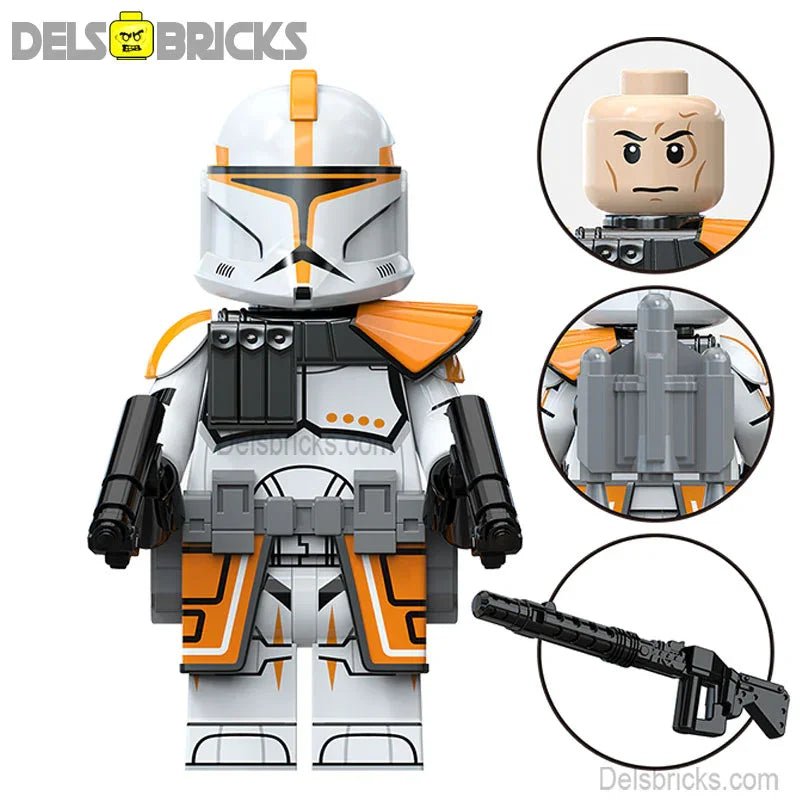 Star Wars Lego Custom Minifigure - Captain Alpha (212th Clone Trooper)