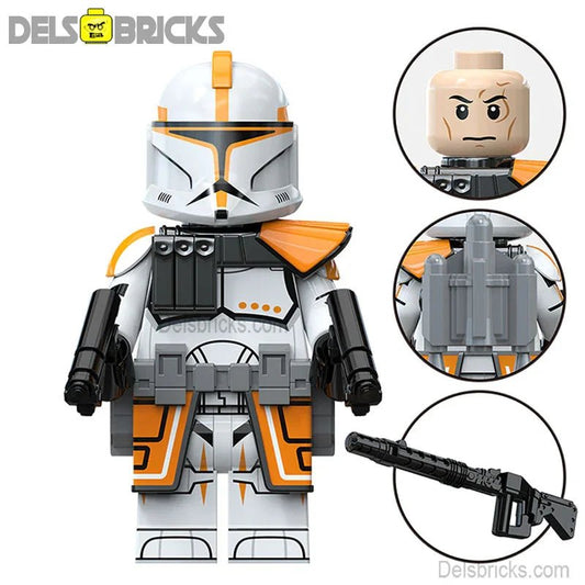 Star Wars Lego Custom Minifigure - Captain Alpha (212th Clone Trooper)