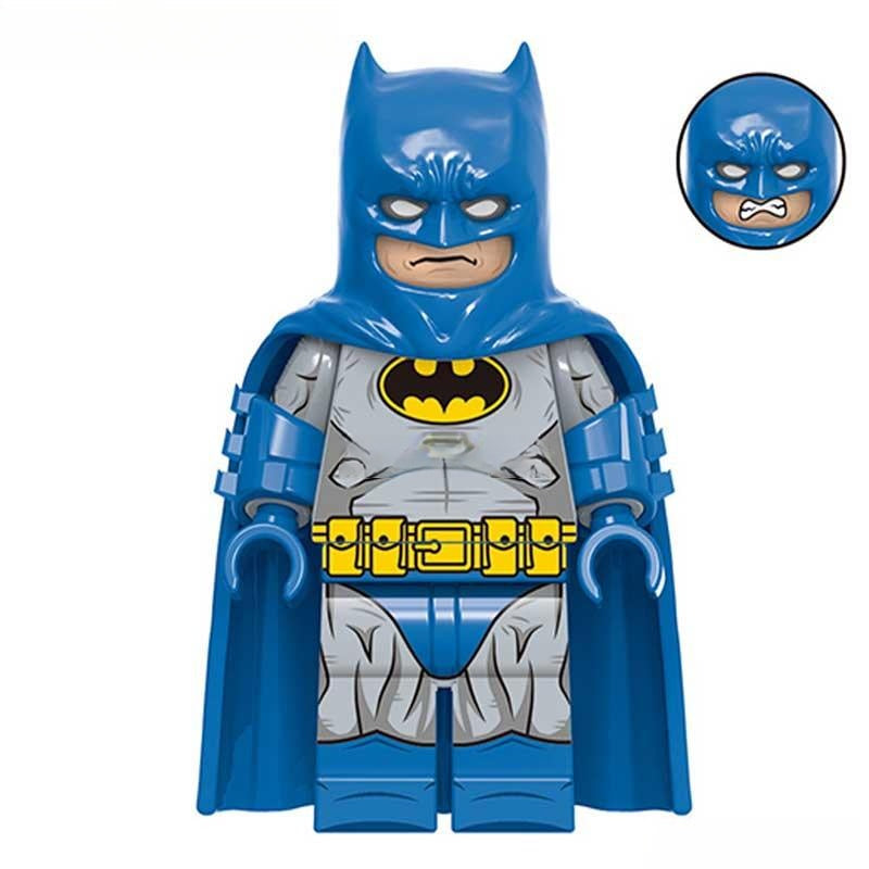 Batman Lego Custom Minifigure - Comic Book Batman Blue/Gray Suit