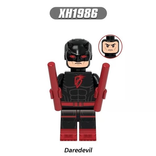 Marvel Lego Custom Minifigure - Daredevil Black-Suit 2