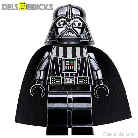 Star Wars Lego Custom Minifigure - Darth Vader (Metallic)