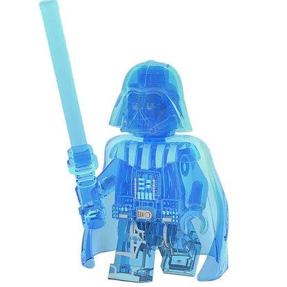 Star Wars Lego Custom Minifigure - Darth Vader 3 (Transparent Blue)
