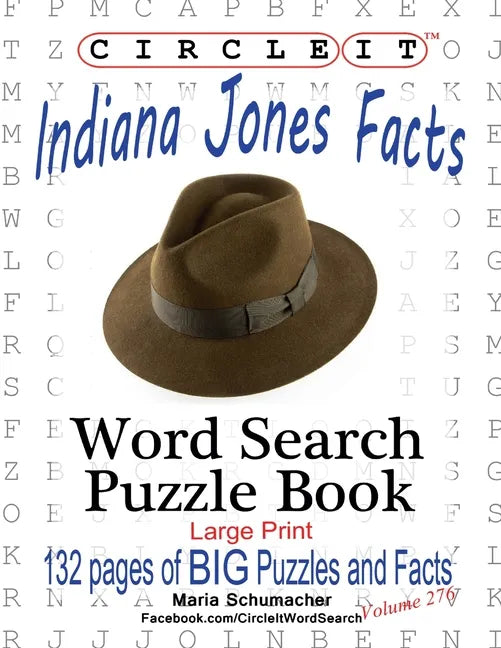 Indiana Jones Paperback Book - Circle It, Indiana Jones Facts, Word Search, Puzzle Book