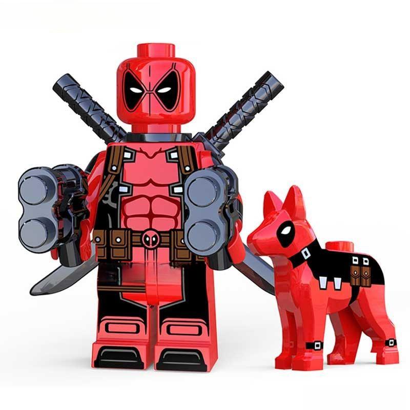 Marvel Lego Custom Minifigure - Deadpool & Dog 7