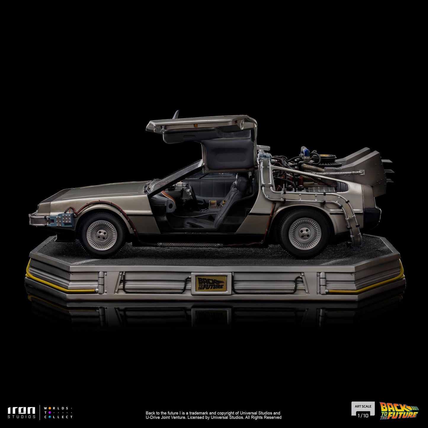 Back to the Future Statue - Iron Studios Back to the Future DeLorean 1:10 Scale