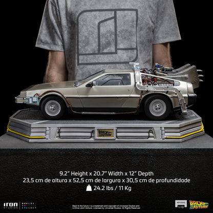 Back to the Future Statue - Iron Studios Back to the Future DeLorean 1:10 Scale