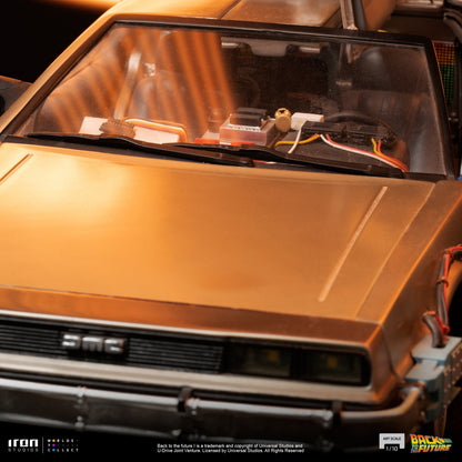 Back to the Future Statue - Iron Studios Back to the Future DeLorean 1:10 Scale