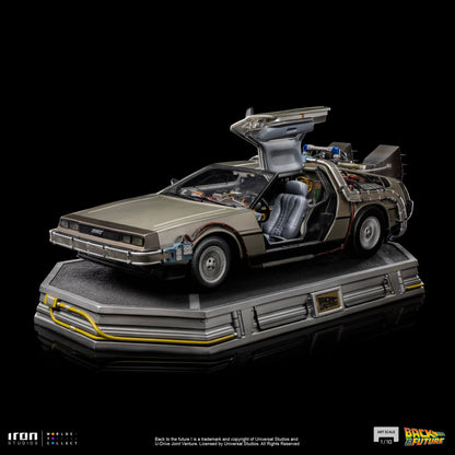 Back to the Future Statue - Iron Studios Back to the Future DeLorean 1:10 Scale