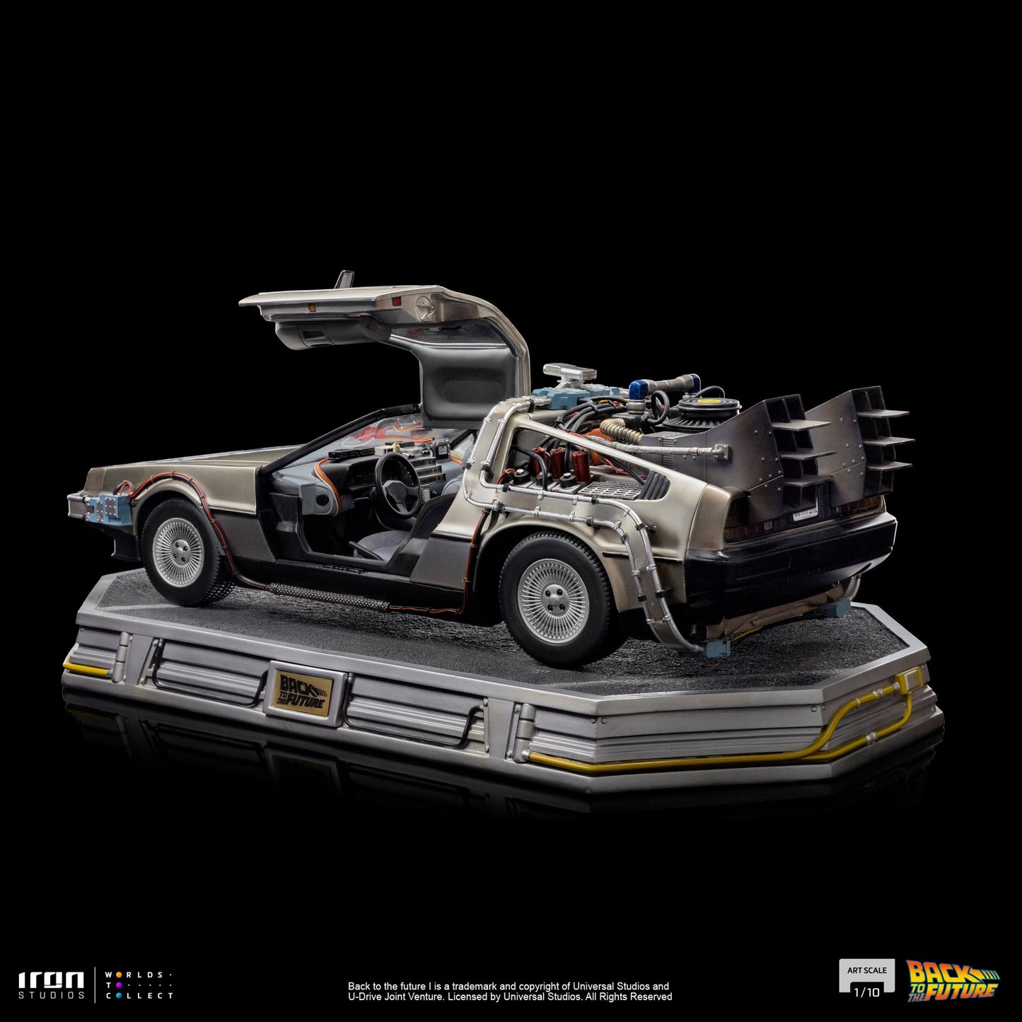 Back to the Future Statue - Iron Studios Back to the Future DeLorean 1:10 Scale