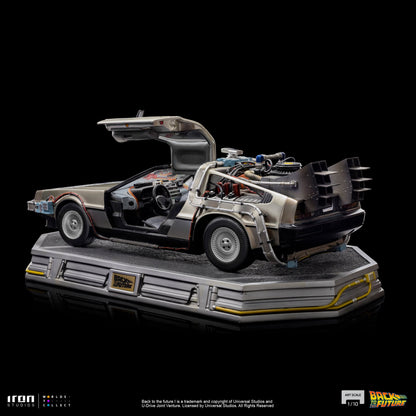 Back to the Future Statue - Iron Studios Back to the Future DeLorean 1:10 Scale