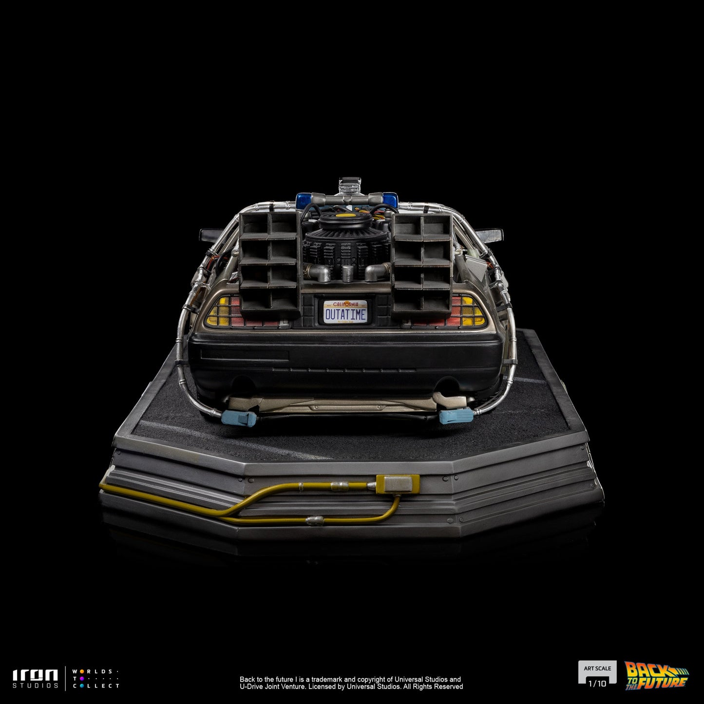 Back to the Future Statue - Iron Studios Back to the Future DeLorean 1:10 Scale