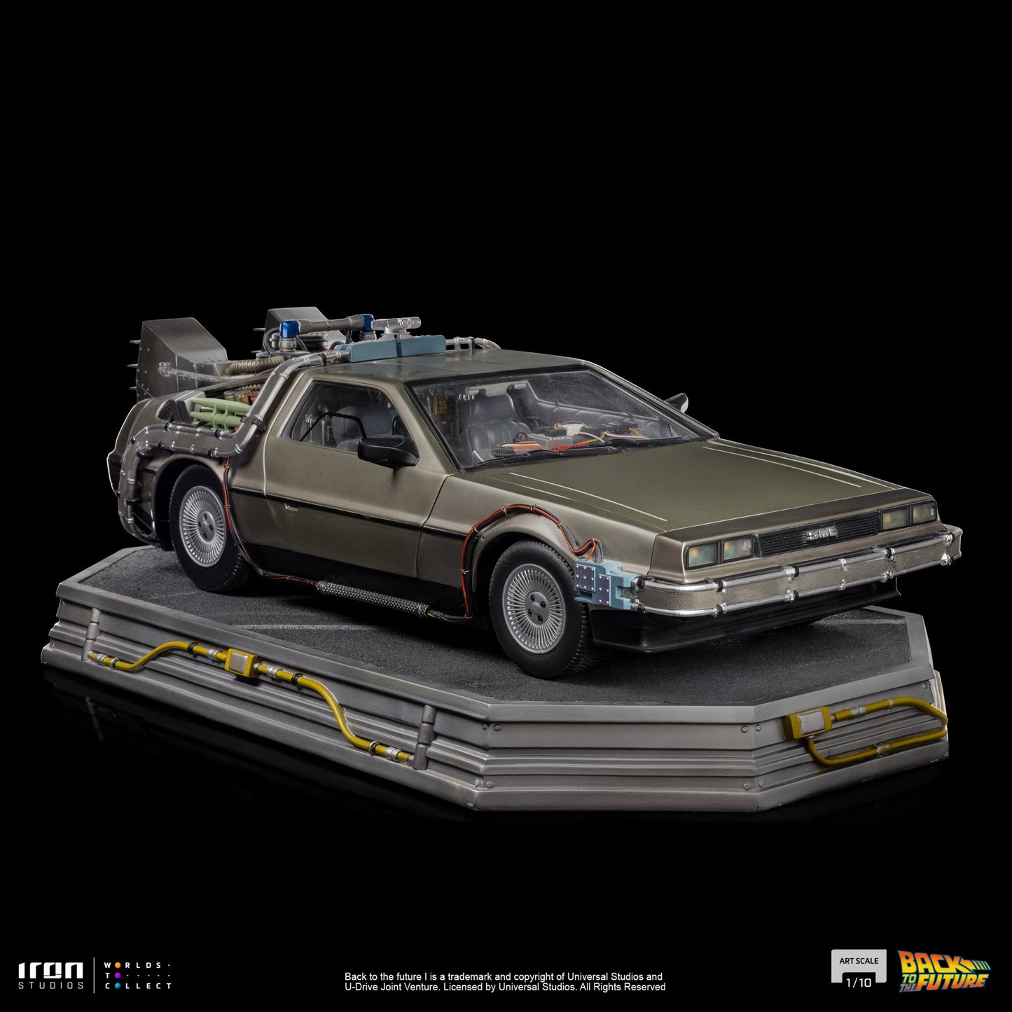 Back to the Future Statue - Iron Studios Back to the Future DeLorean 1:10 Scale