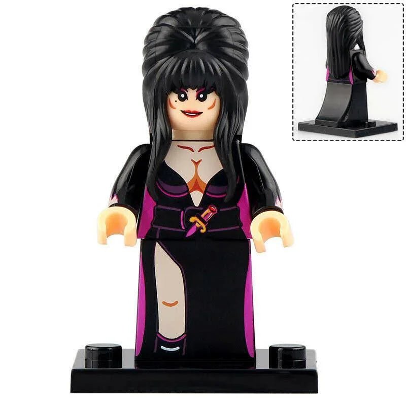 Movies Lego Custom Minifigure - Elvira Mistress of the Dark