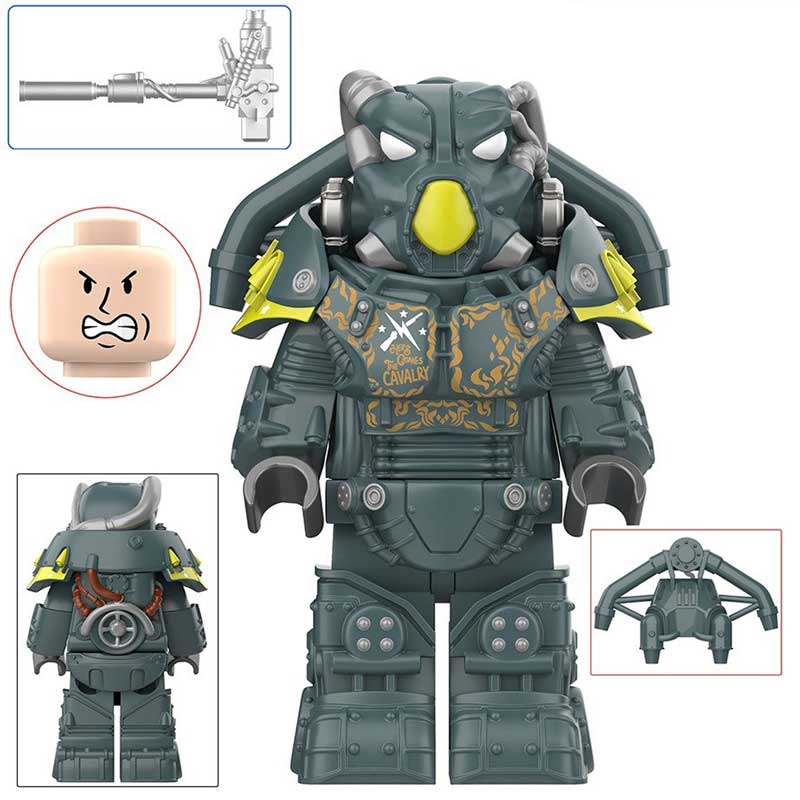 Games Lego Custom Minifigure - Fallout X-01 Power Armor (Minutemen Armored Cavalry)