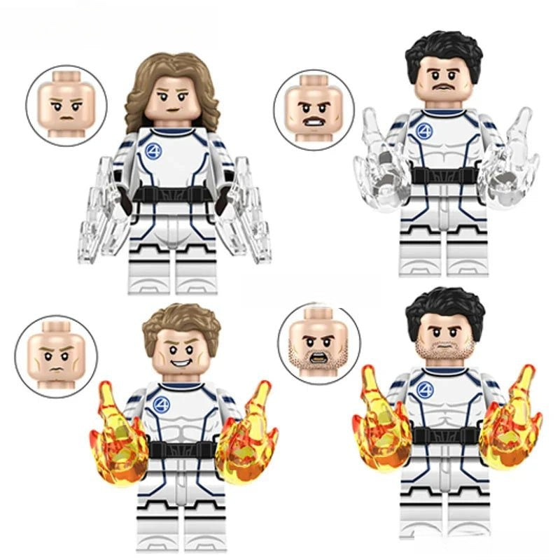 Marvel Lego Custom Minifigure Set 5 - Fantastic Four First Steps Set of 4