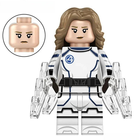 Marvel Lego Custom Minifigure - Fantastic Four Sue Storm Invisible Woman 3